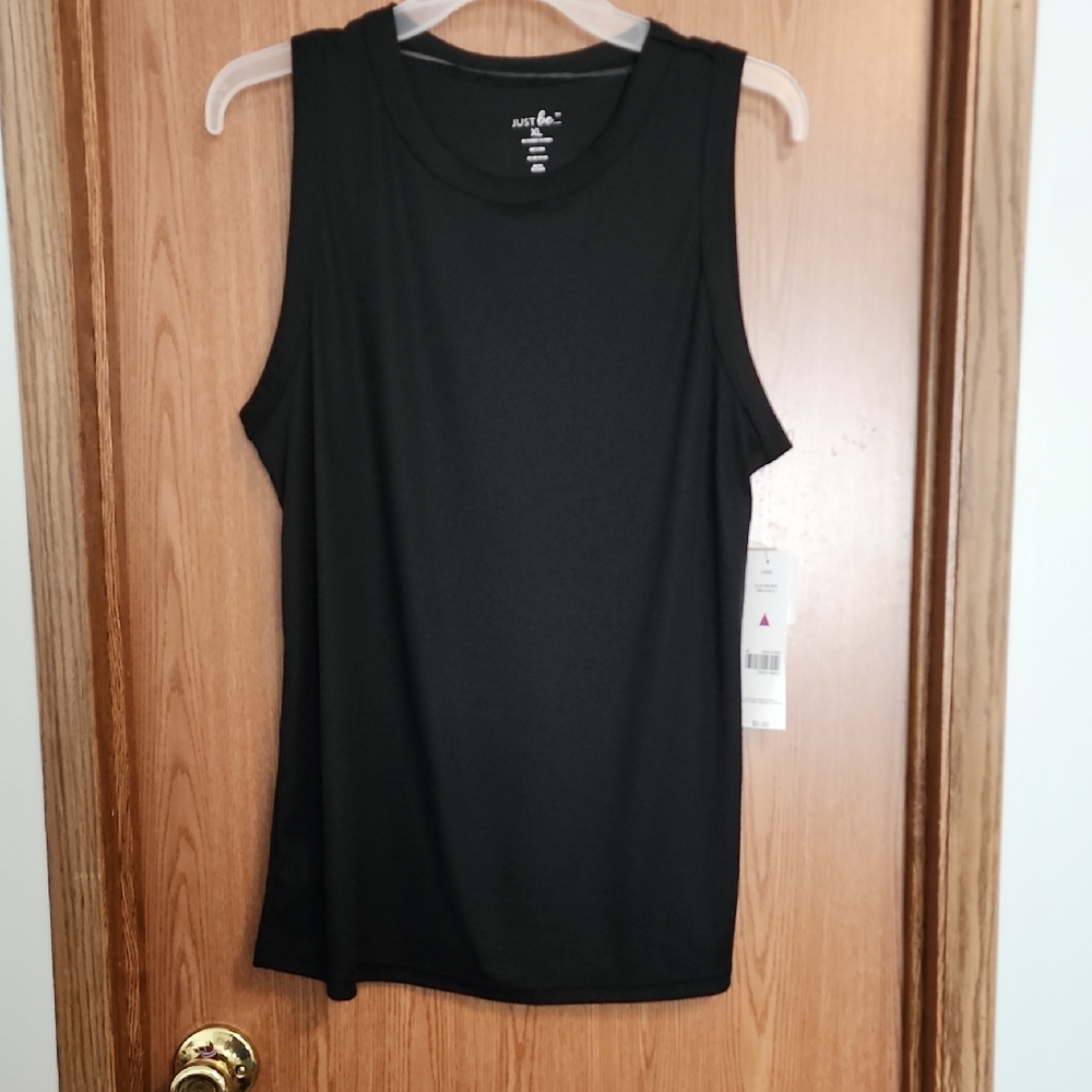 Faded Glory Jet Black Sleeveless Tee